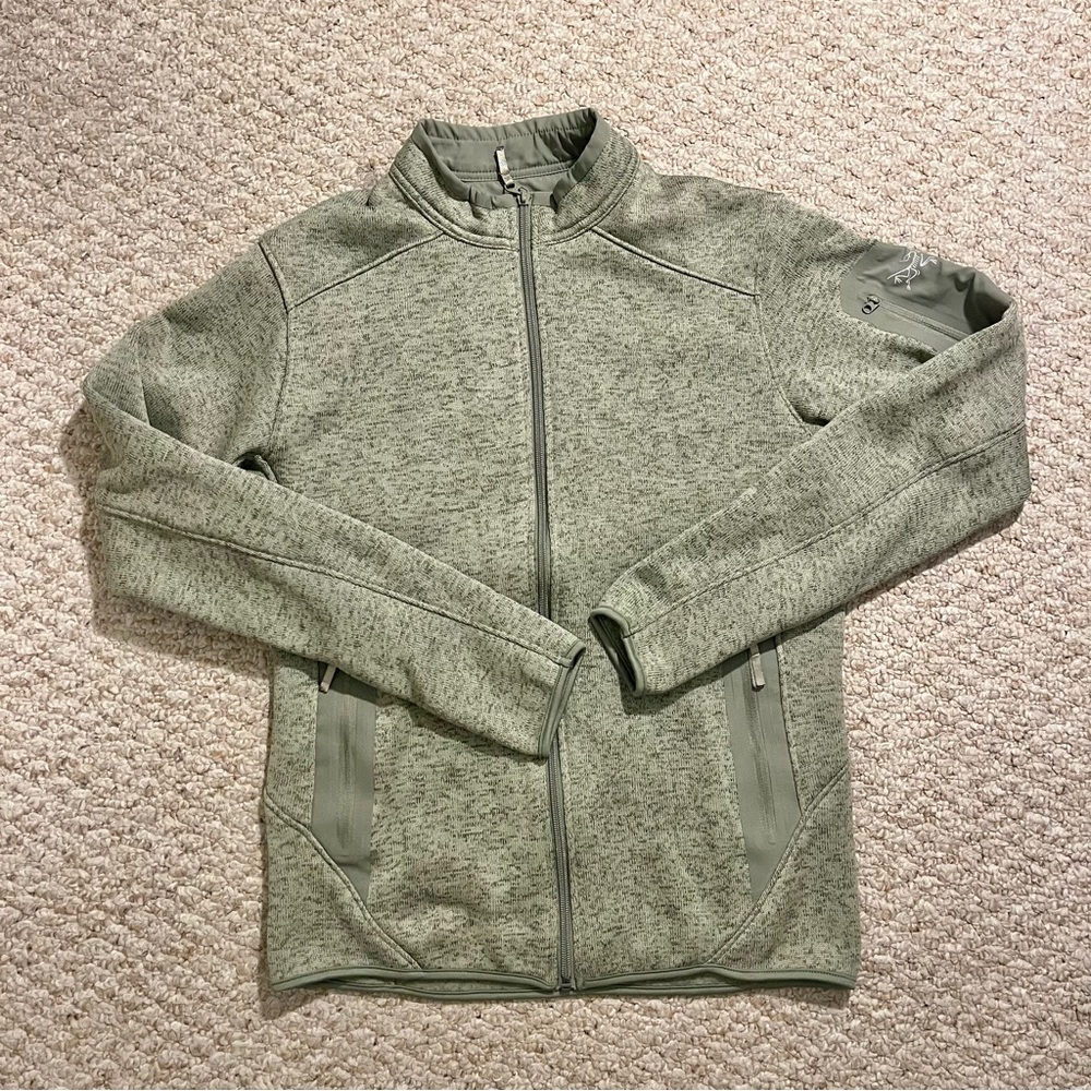 Arc’teryx Gray Green Full-Zip Men’s Covert Cardigan Fleece Size M